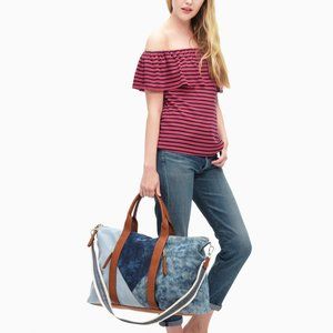 NWT Splendid Venice Stripe Off Shoulder Top, XL